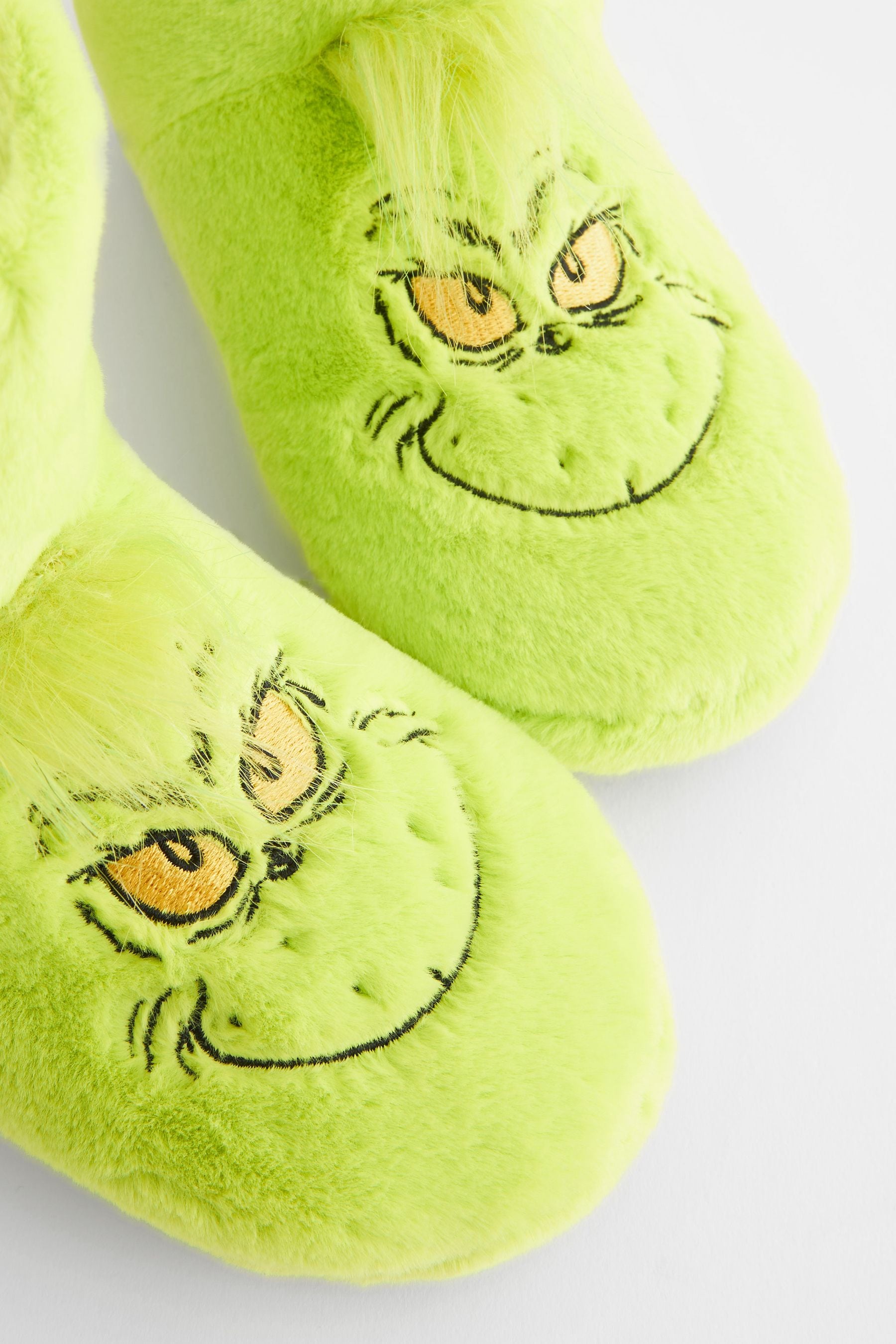 Buy Grinch Green Warm Lined Slipper Boots from Next Luxembourg