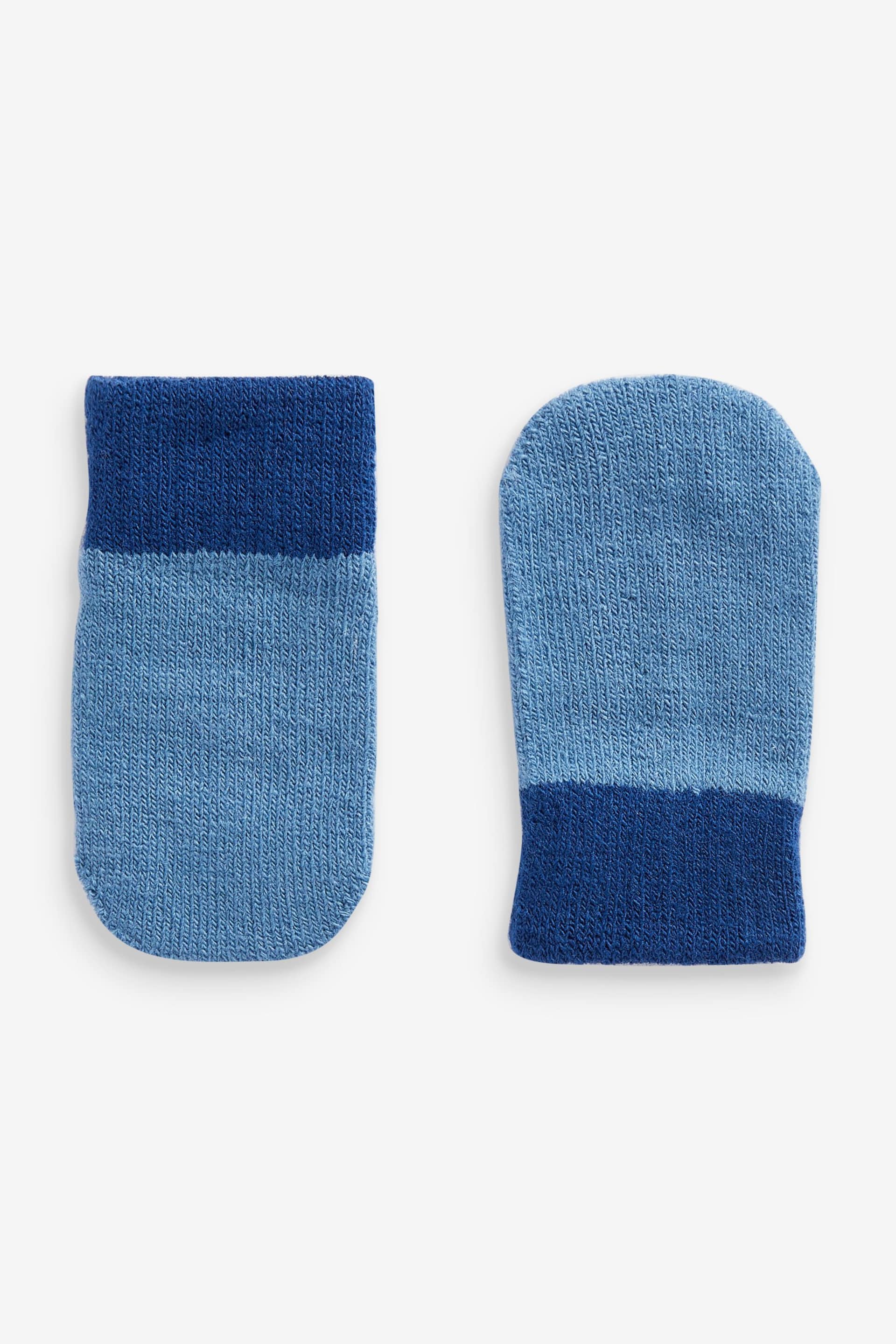 Navy/Bue/Grey Mittens 3 Pack (3mths-6yrs) - Image 3 of 4