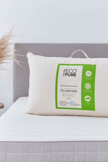 Martex Set of 2 Eco Pure Microfibre Pillows