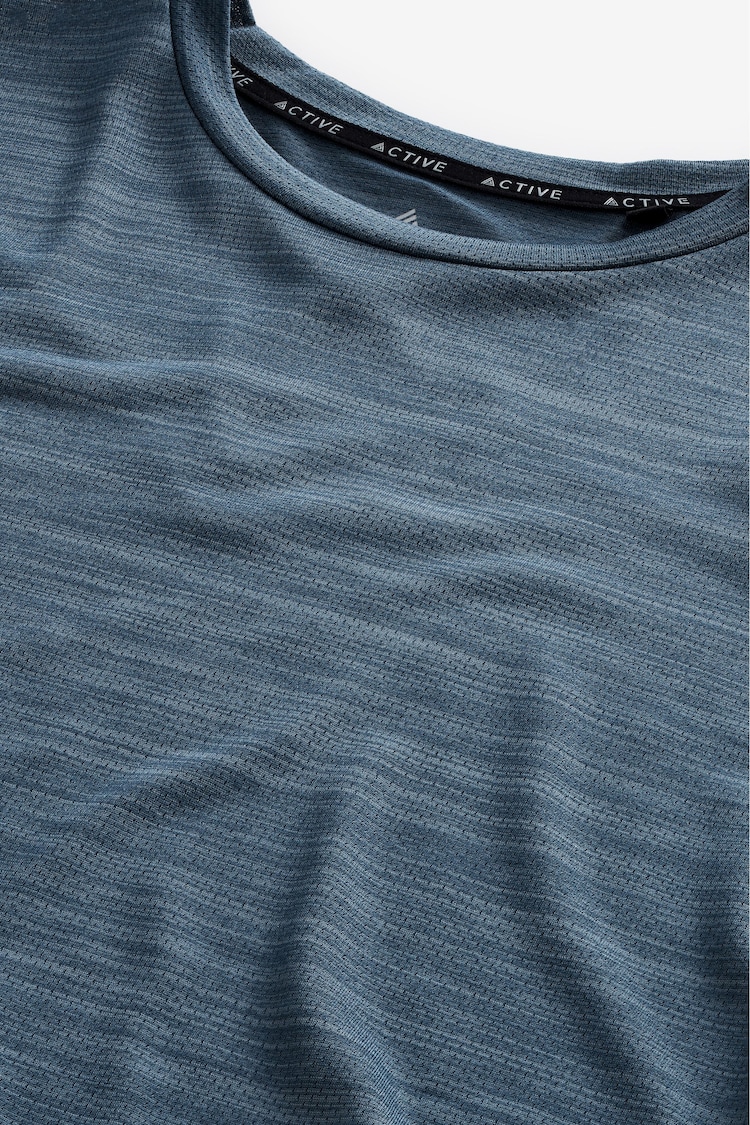 Blue Active Mesh Training T-Shirt - Image 8 of 9