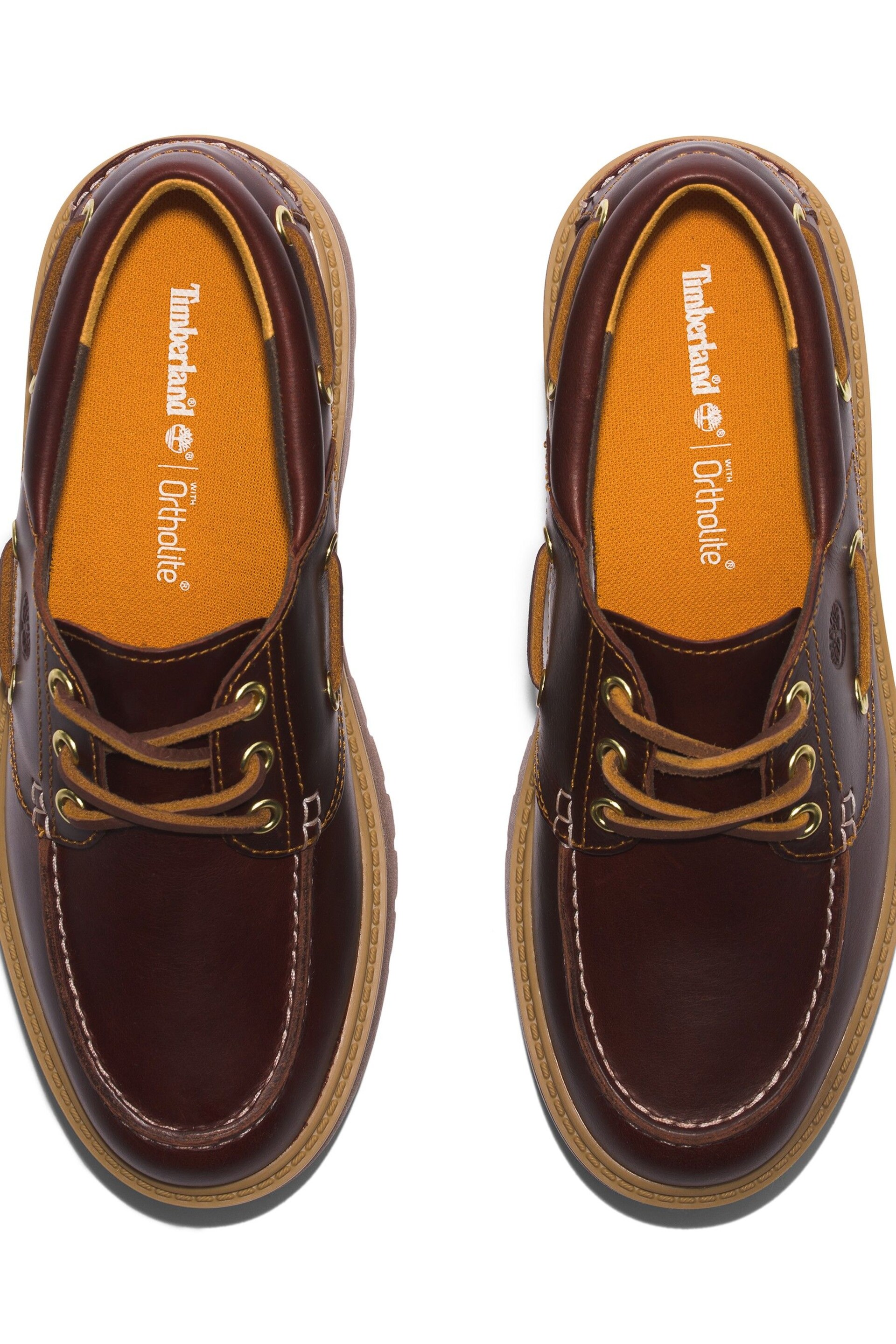 Timberland Street Boat Brown Shoes - Image 5 of 7