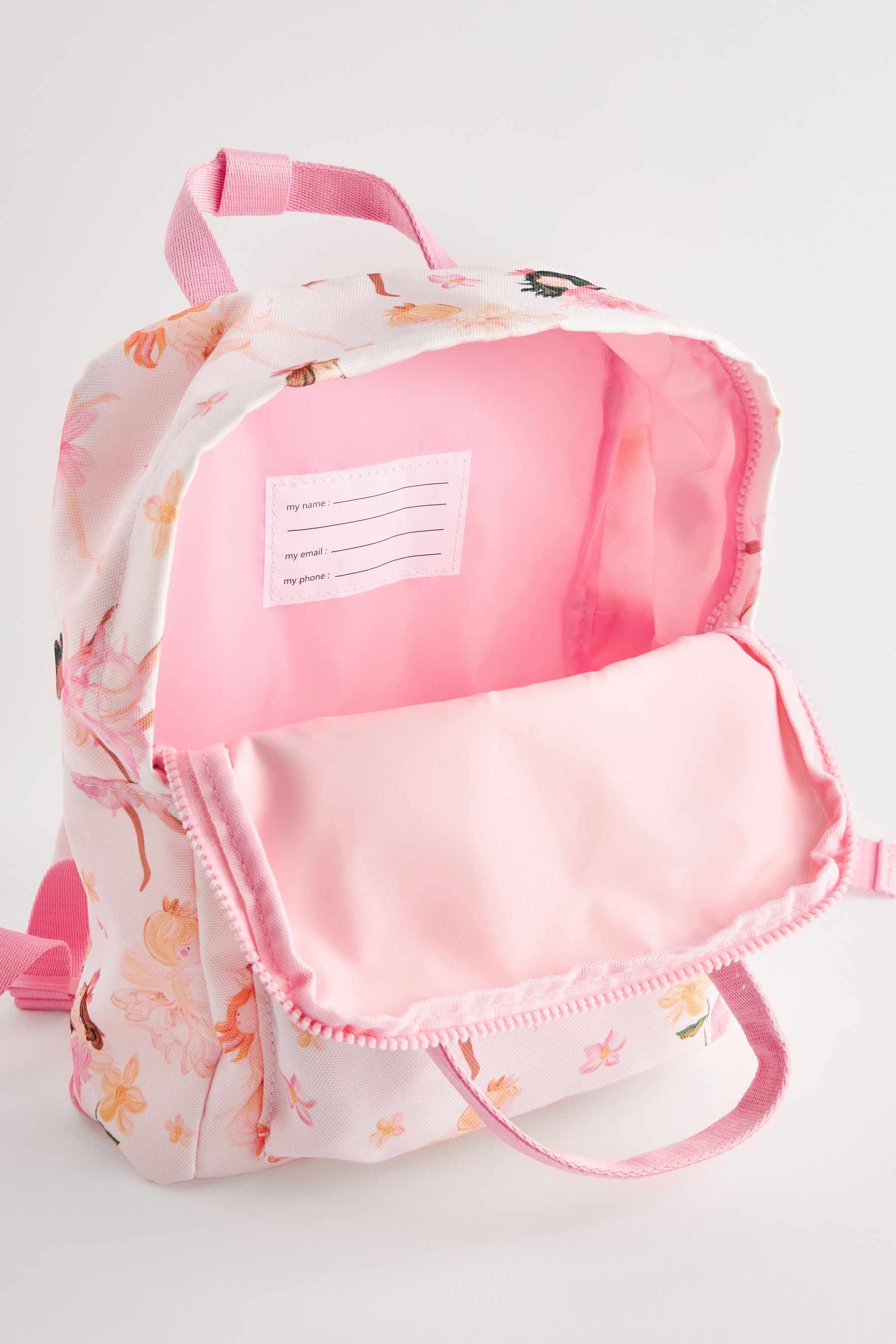 Pink White Fairy Small Handle Backpack