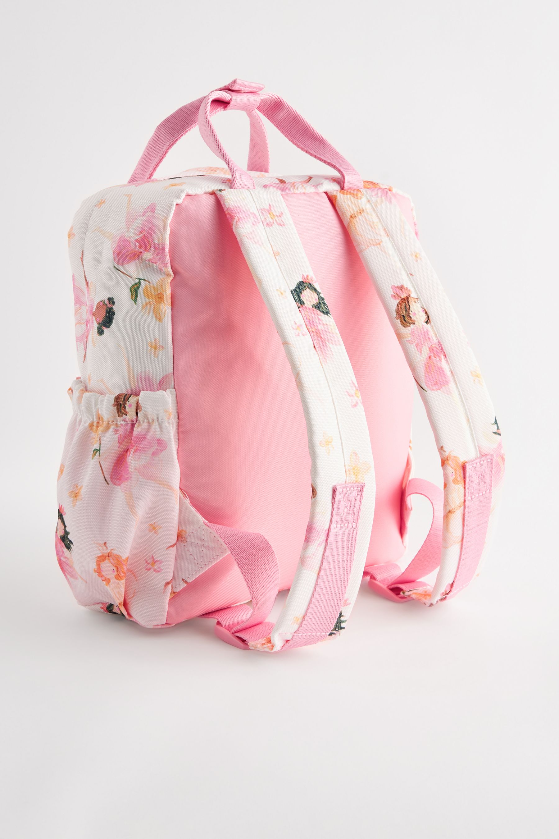 Pink white backpack 2025