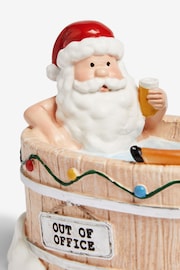 Natural Hot Tub Santa Christmas Ornament - Image 5 of 5