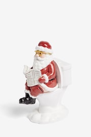 Red Christmas Santa Bathroom Ornament - Image 2 of 5