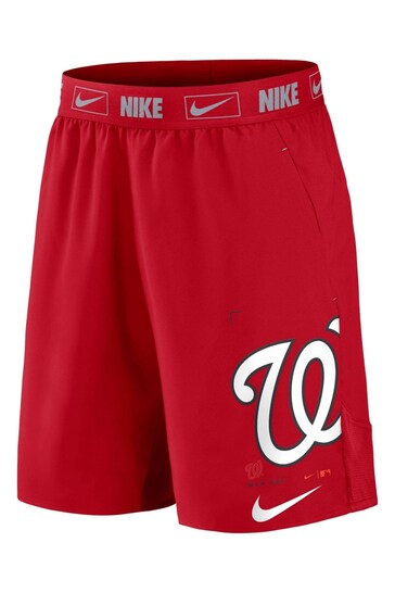 Nike Red Washington Nationals Bold Express Woven Shorts