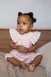 The Little Tailor Baby Cotton Muslin Playsuit - Image 2 of 7