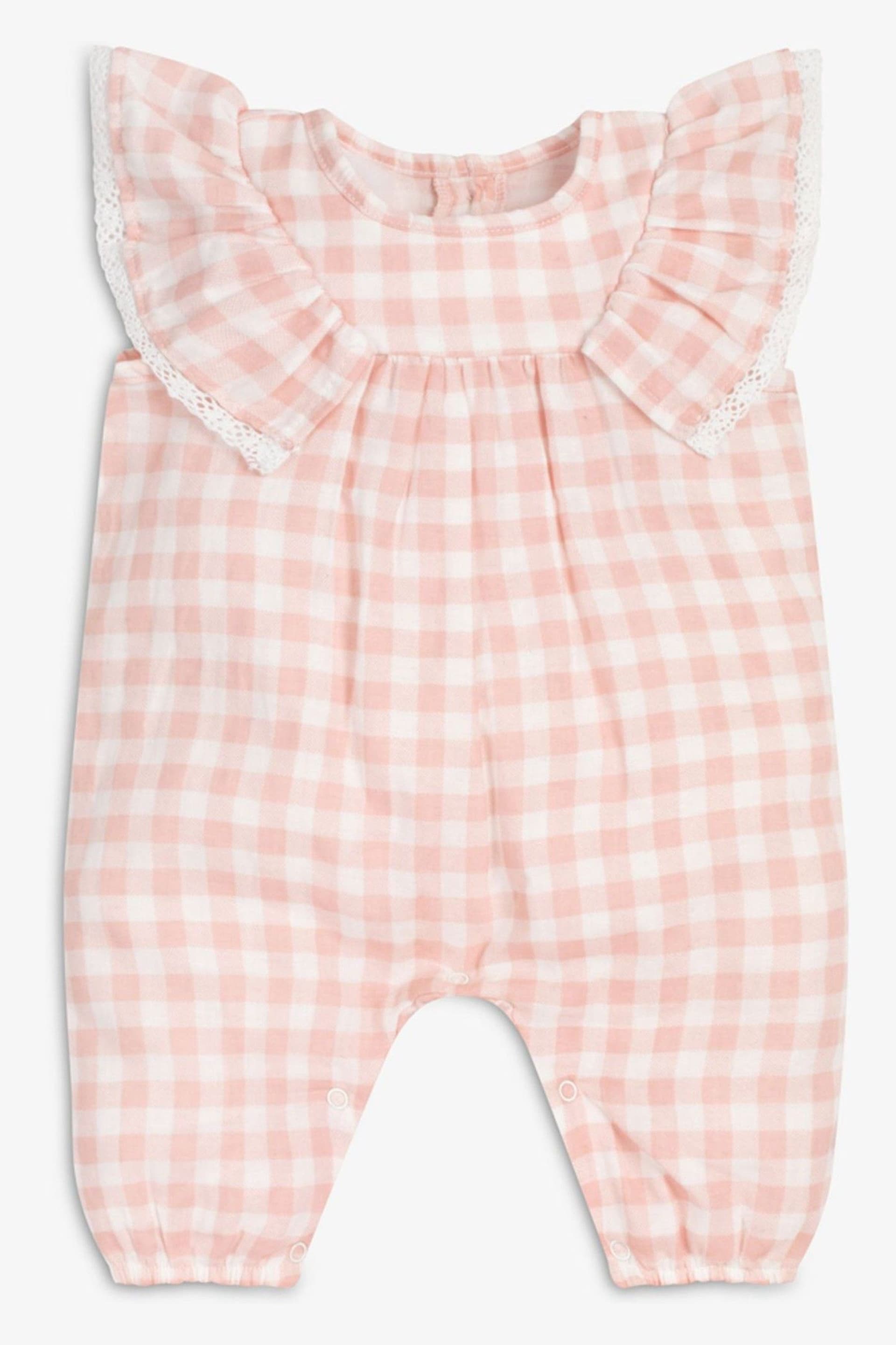 The Little Tailor Baby Cotton Muslin Playsuit - Image 4 of 7