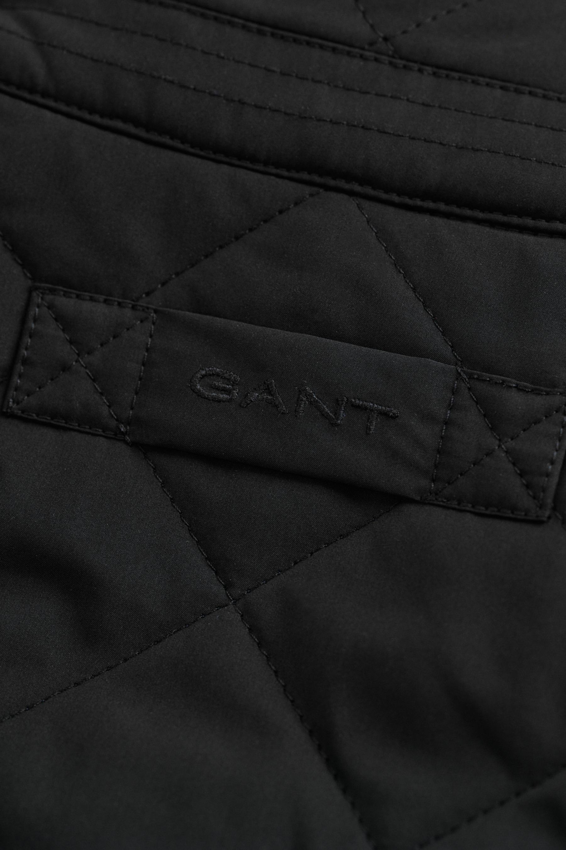 Gant quilted windcheater jacket black top