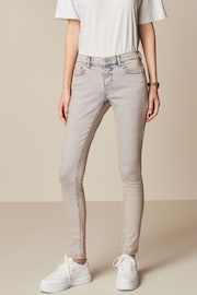 Pink Tinted Low Skinny Jeans - Image 3 of 7