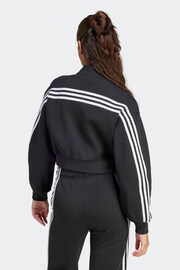 adidas Black Sportswear Future Icons 3-Stripes Bomber Jacket - Image 2 of 5