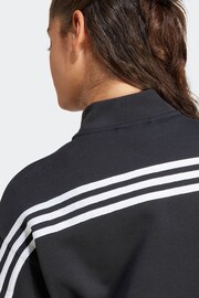 adidas Black Sportswear Future Icons 3-Stripes Bomber Jacket - Image 4 of 5