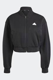 adidas Black Sportswear Future Icons 3-Stripes Bomber Jacket - Image 5 of 5