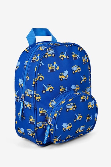 JoJo Maman Bébé Blue Digger Printed Backpack
