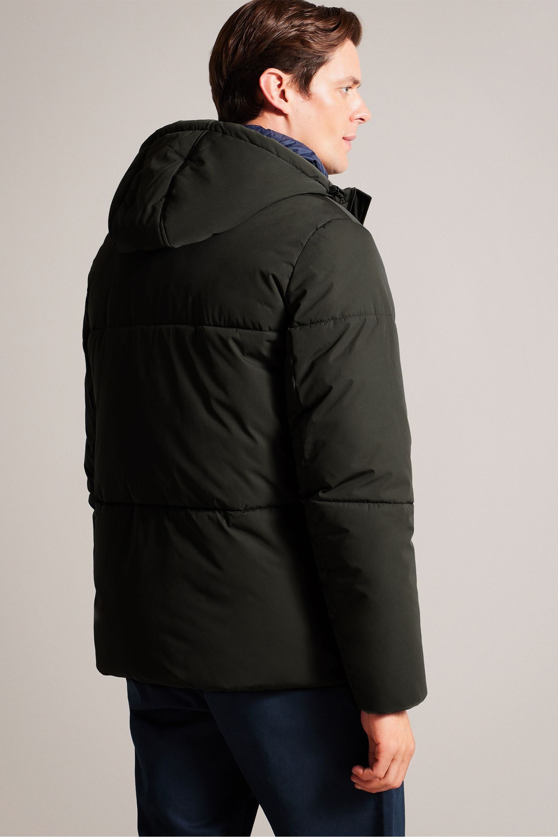 Buy Ted Baker Green Kinmont Short Hooded Puffer Jacket from Next Luxembourg