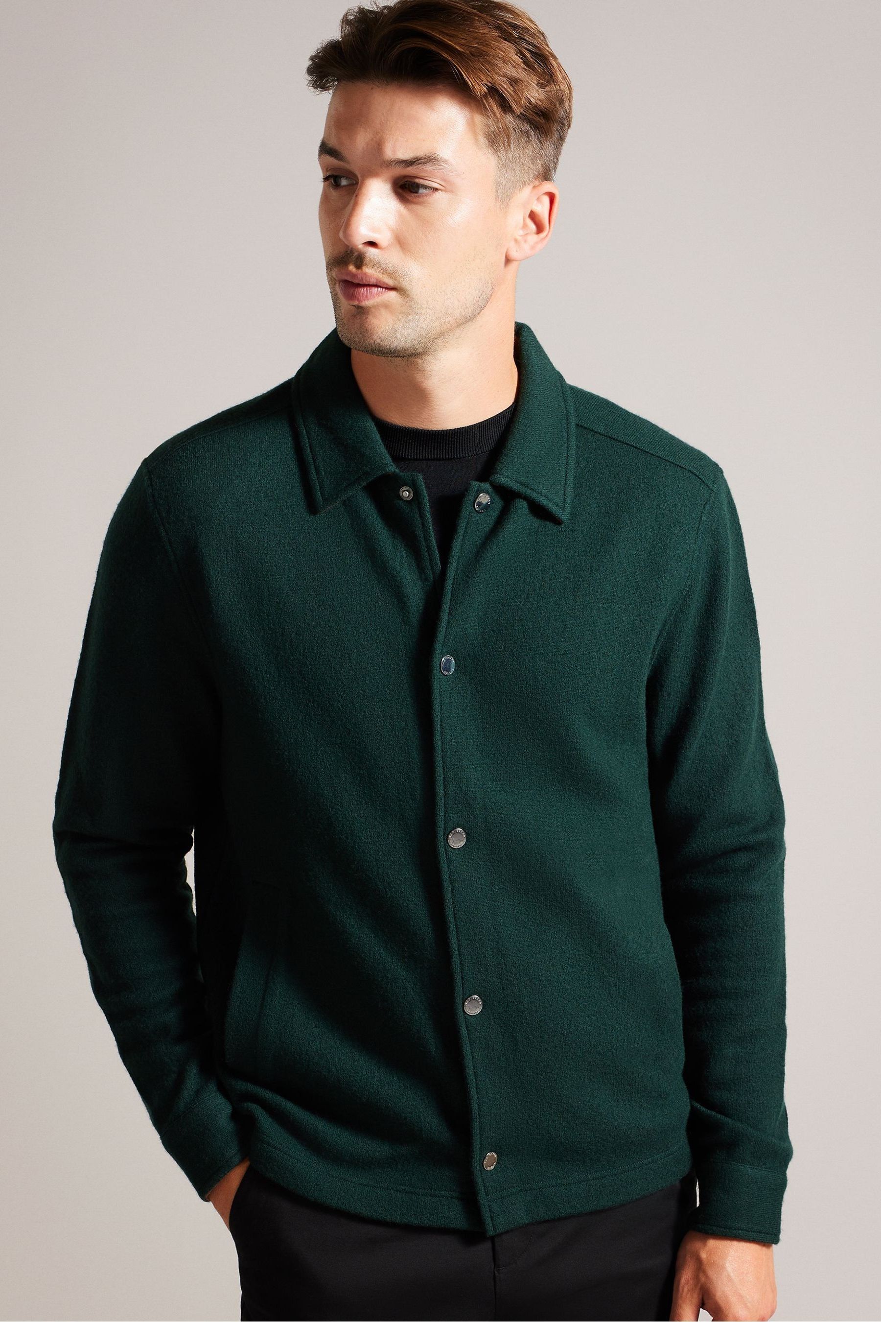 Ted baker green wool coat best sale