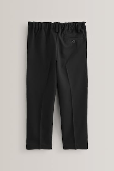 Black Plus Waist School Pleat Front Trousers (3-17yrs)