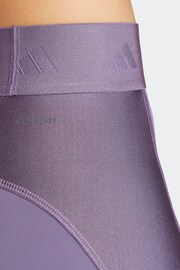 adidas Purple Performance Hyperglam Shine Full-Length Leggings - Image 4 of 6