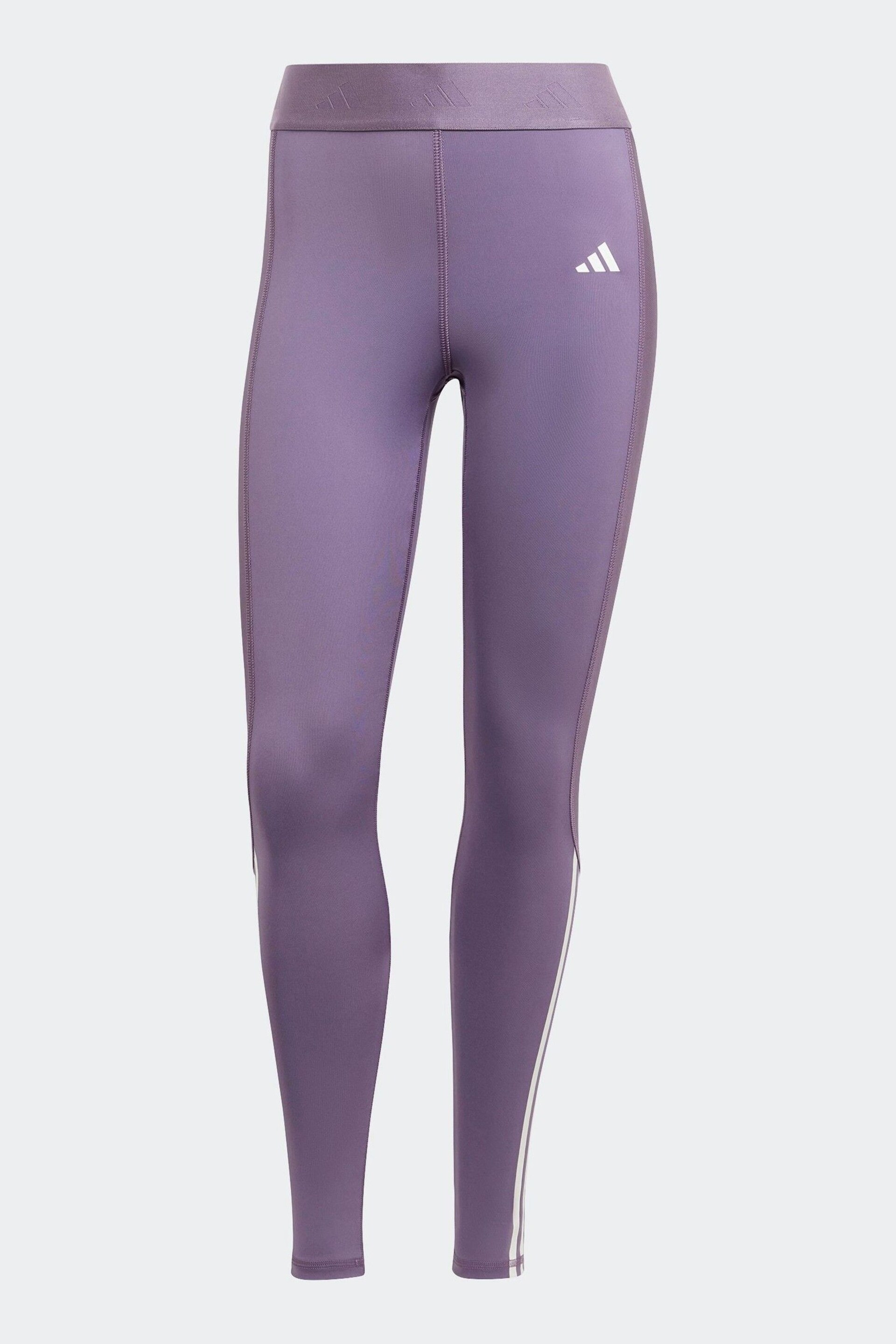 adidas Purple Performance Hyperglam Shine Full-Length Leggings - Image 6 of 6