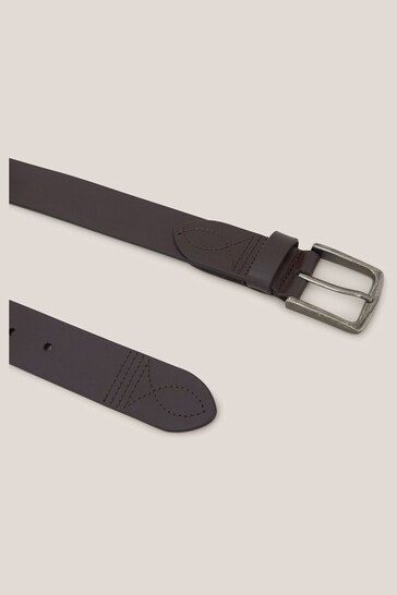 White Stuff Brown Smart Leather Belt