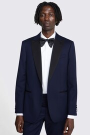 MOSS Blue Tailored Fit Twill Jacket - Image 1 of 3