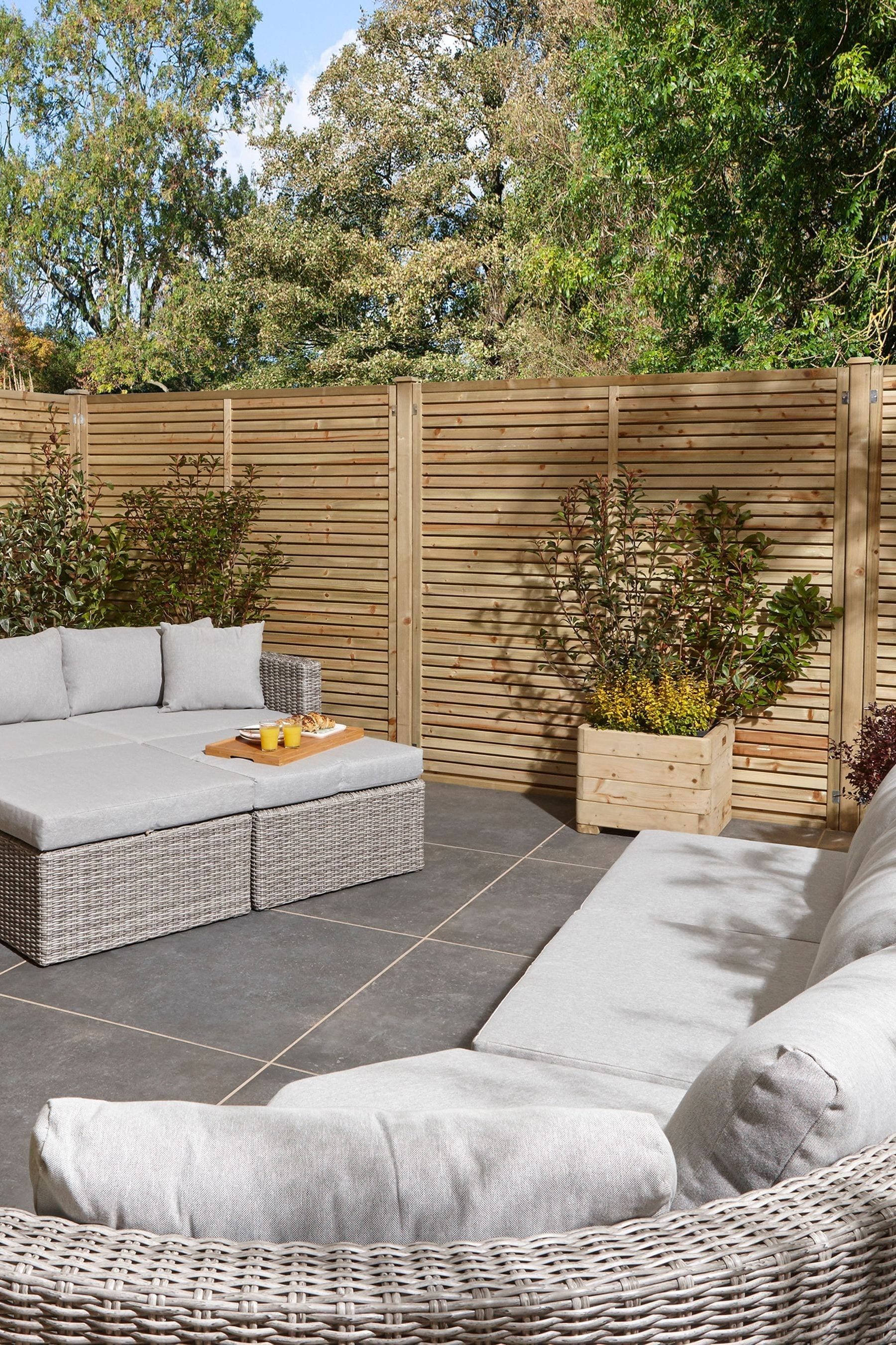 Buy Rowlinson Grey Garden Marbella Rattan Effect Multifunction Furniture Set with Over 15 Seating Configurations from the Next UK online shop