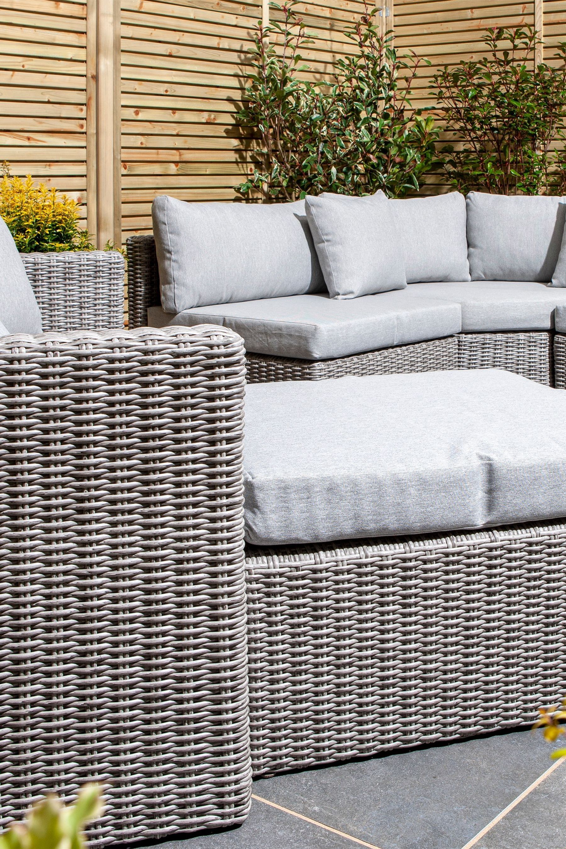 Buy Rowlinson Grey Garden Marbella Rattan Effect Multifunction Furniture Set with Over 15 Seating Configurations from the Next UK online shop