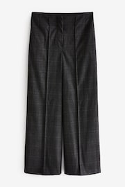 Grey/Black Check Superwide Trousers - Image 5 of 6