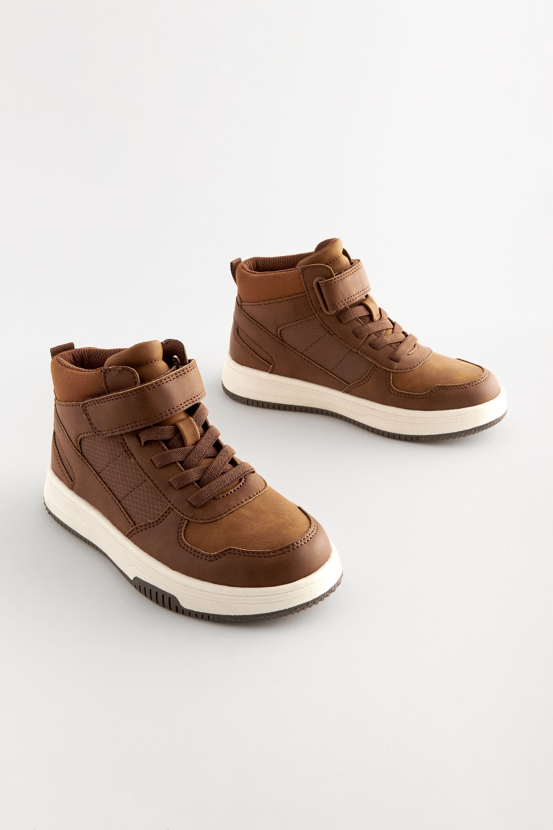 Buy Tan Brown High Top Trainers from Next Georgia