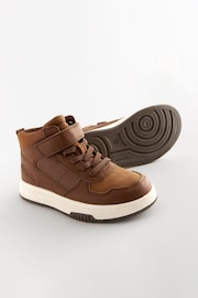 Tan Brown High Top Trainers - Image 4 of 5