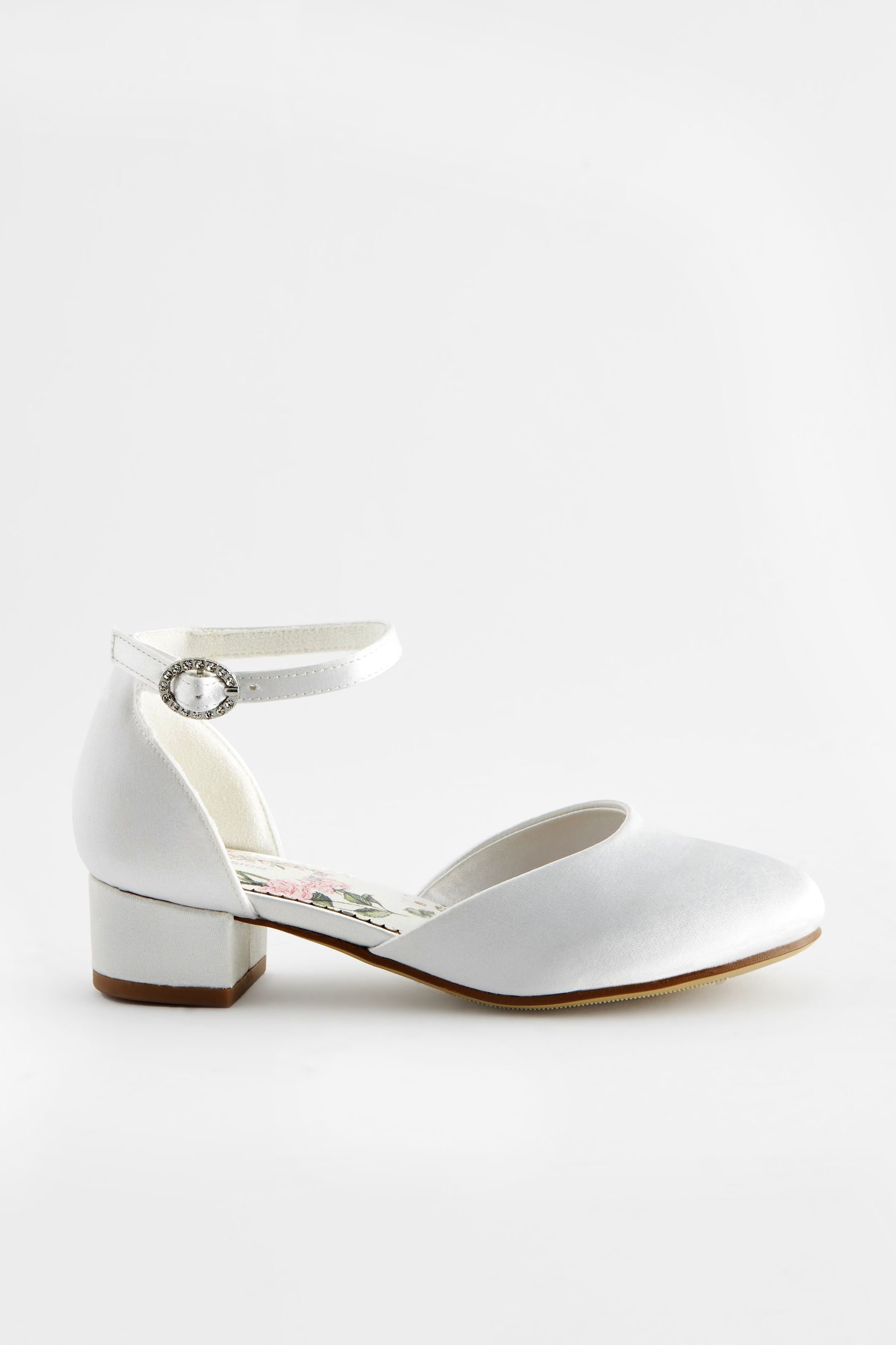 White ankle strap shoes hotsell