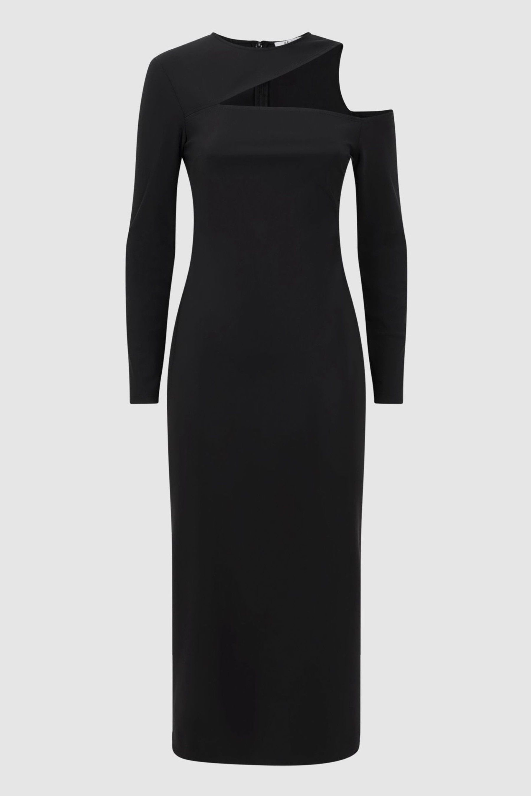 Buy Reiss Black Tiffany Bodycon Off The Shoulder Midi Dress from the Next UK online shop