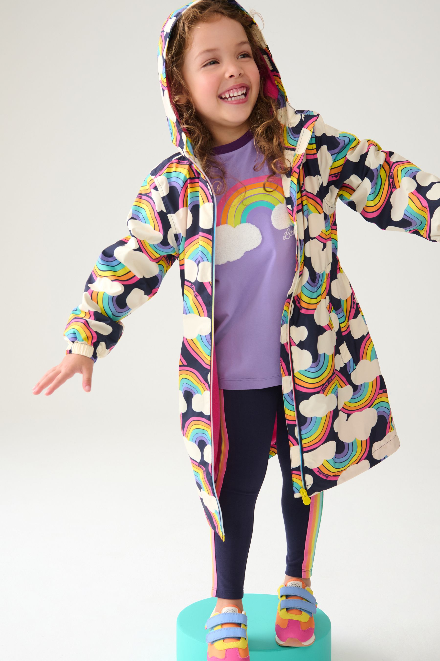 Buy Little Bird by Jools Oliver Multi Rainbow Shower Resistant Jacket from the Next UK online shop