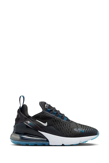 Nike Grey/Navy Air Max 270 Youth Trainers