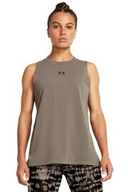 Under Armour Brown Campus Muscle Vest - Image 1 of 4