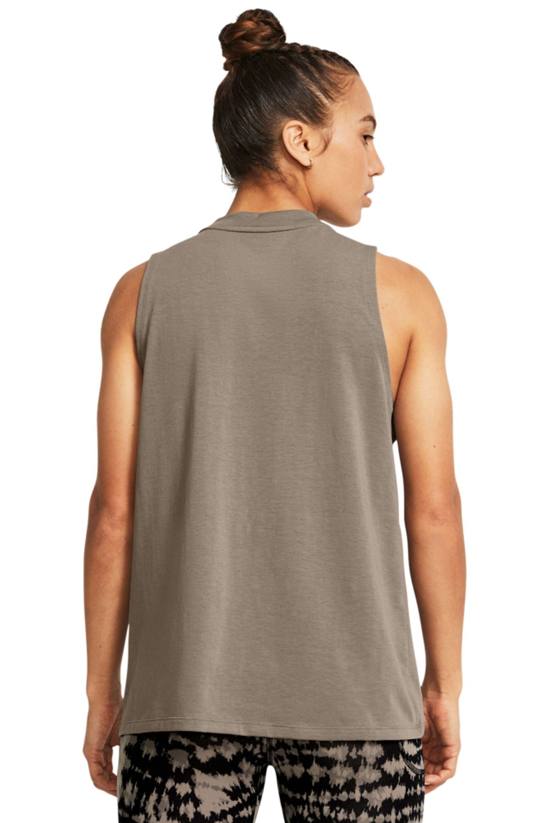 Under Armour Brown Campus Muscle Vest - Image 2 of 4