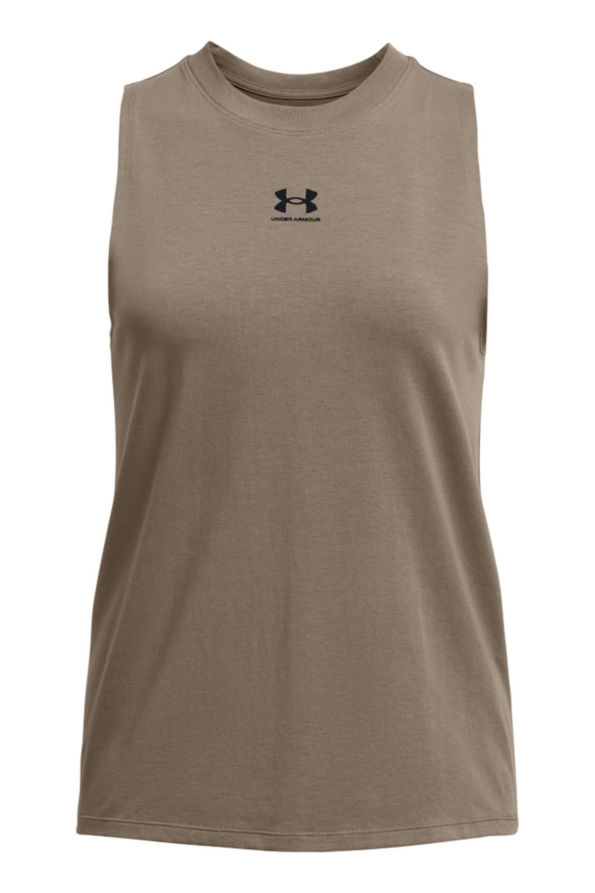 Under Armour Brown Campus Muscle Vest - Image 3 of 4