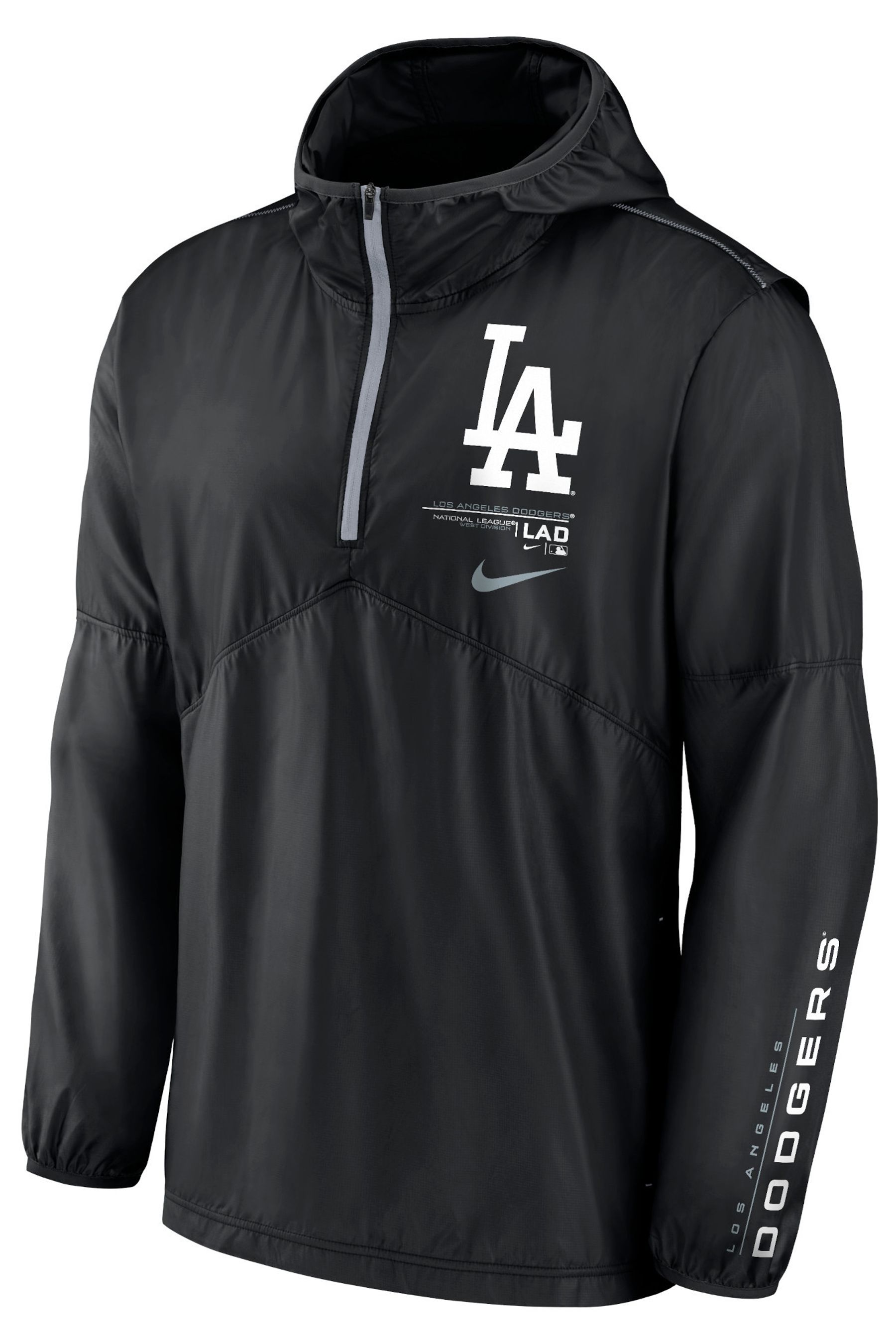 Buy Nike Black Los Angeles Dodgers Night Game Half Zip Jacket from the Next UK online shop