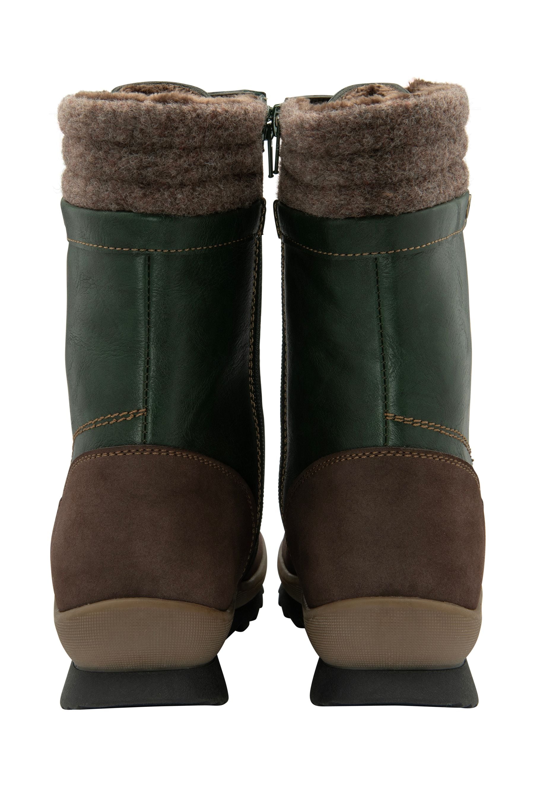 Buy Lotus Brown Zip Up Mid Calf Boots from the Next UK online shop