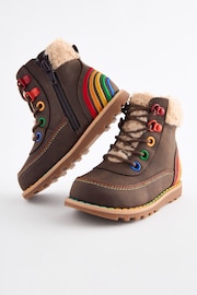 Little Bird by Jools Oliver Brown Lace up Hiker Boots - Image 7 of 7