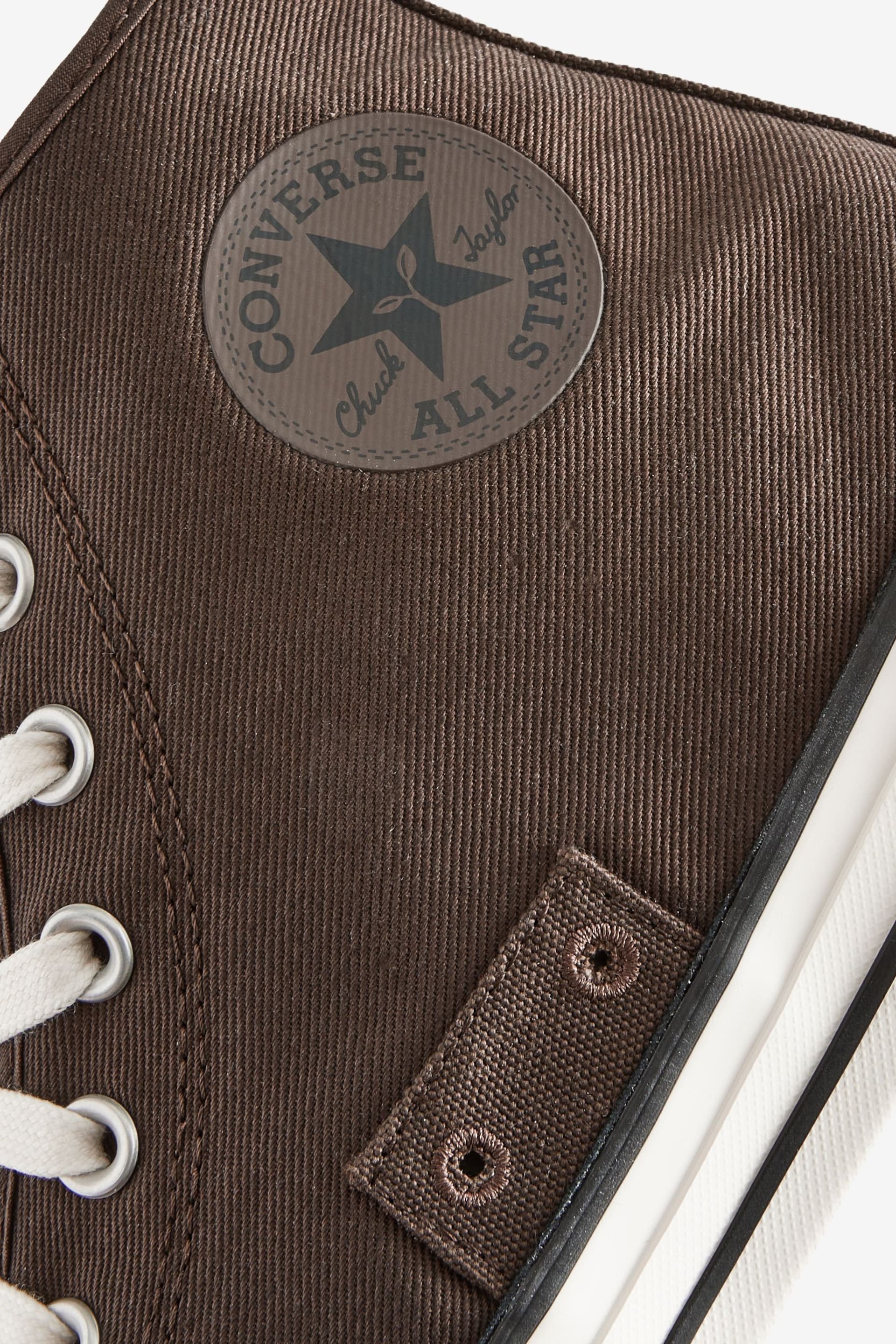 Converse Brown Chuck Taylor All Star High Top Trainers - Image 12 of 12