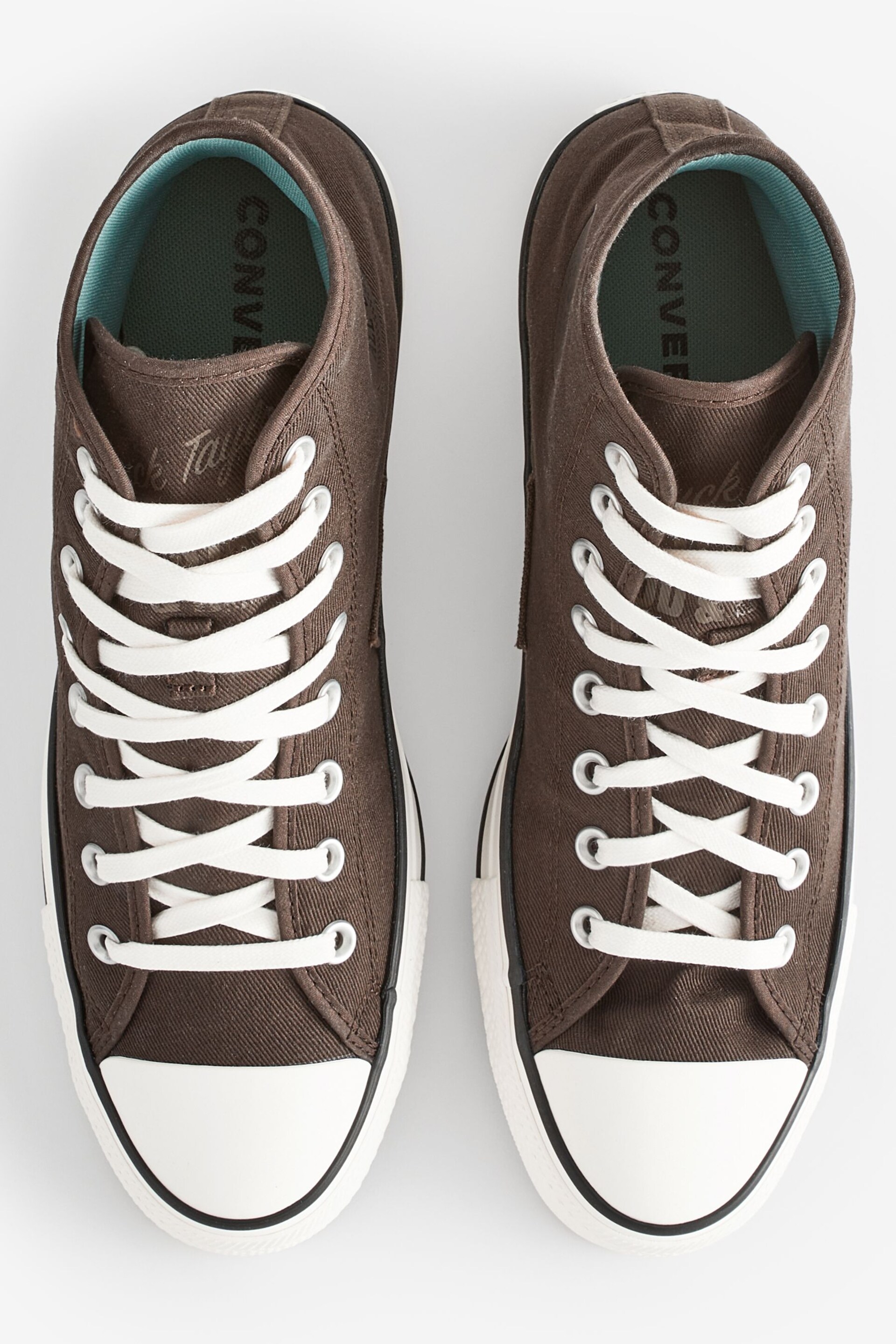 Converse Brown Chuck Taylor All Star High Top Trainers - Image 7 of 12