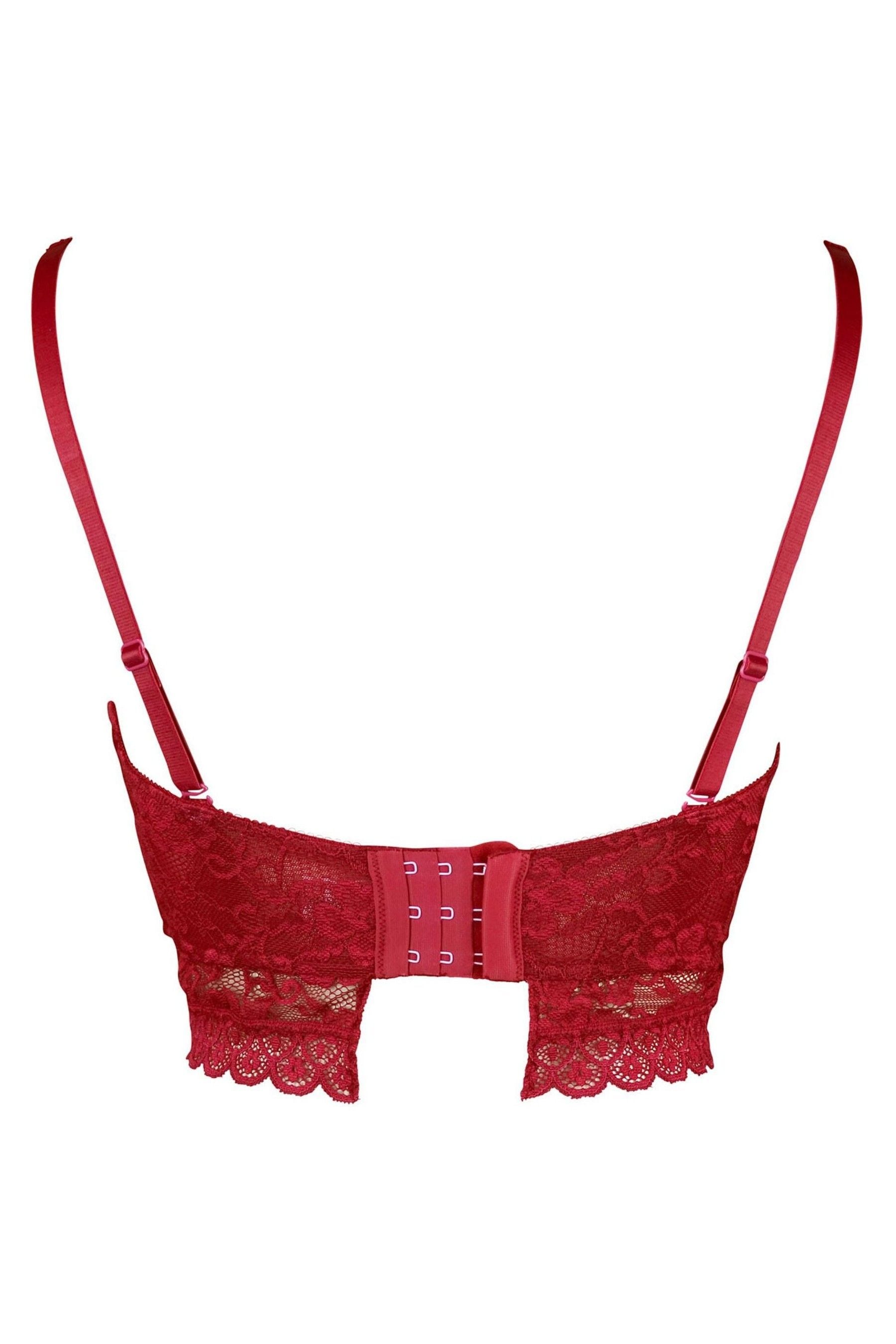 Red strapless push up bra hotsell