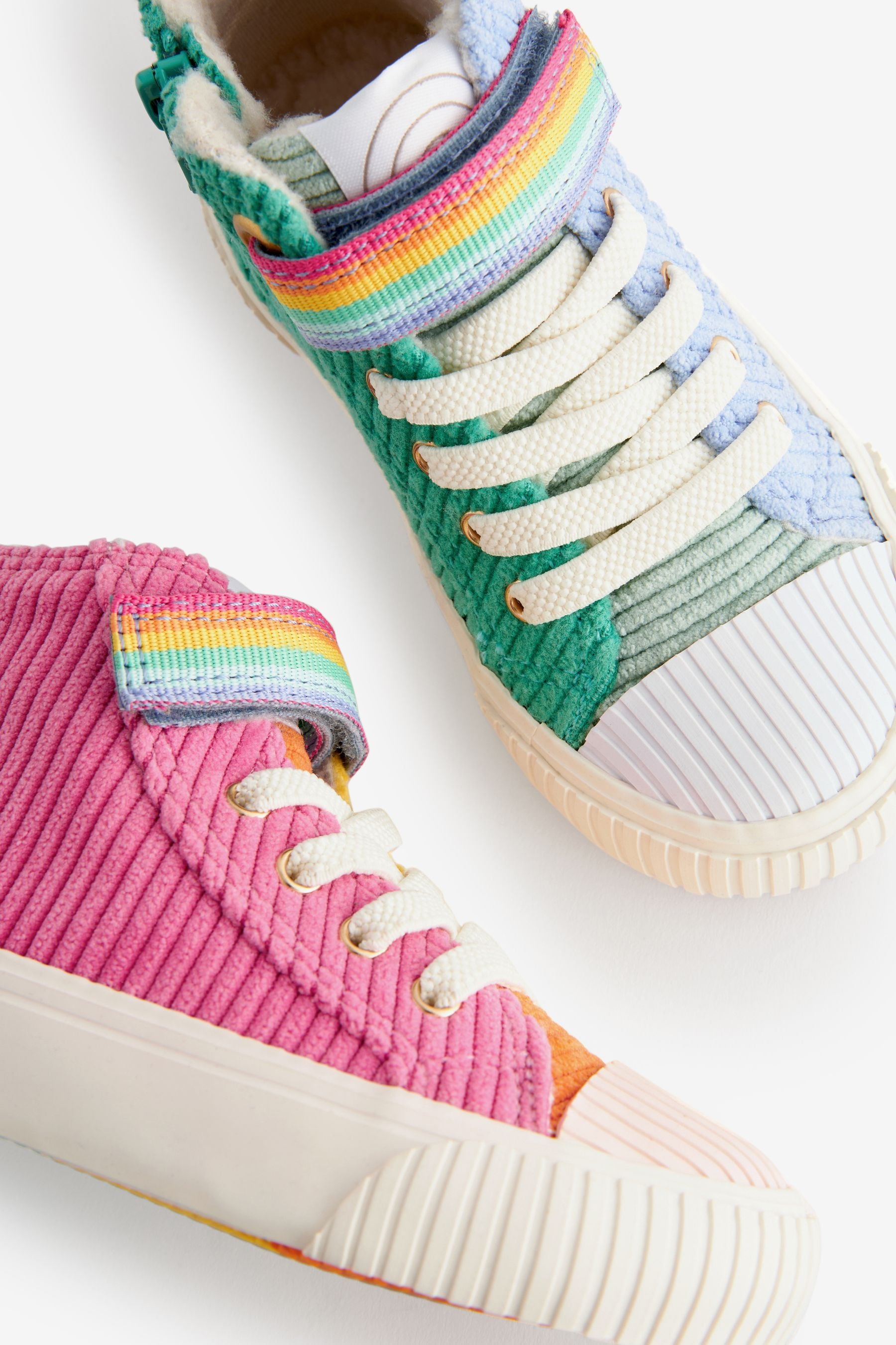 Buy Little Bird by Jools Oliver Multi Pastel Corduroy Hi Top Trainers from Next United Arab Emirates