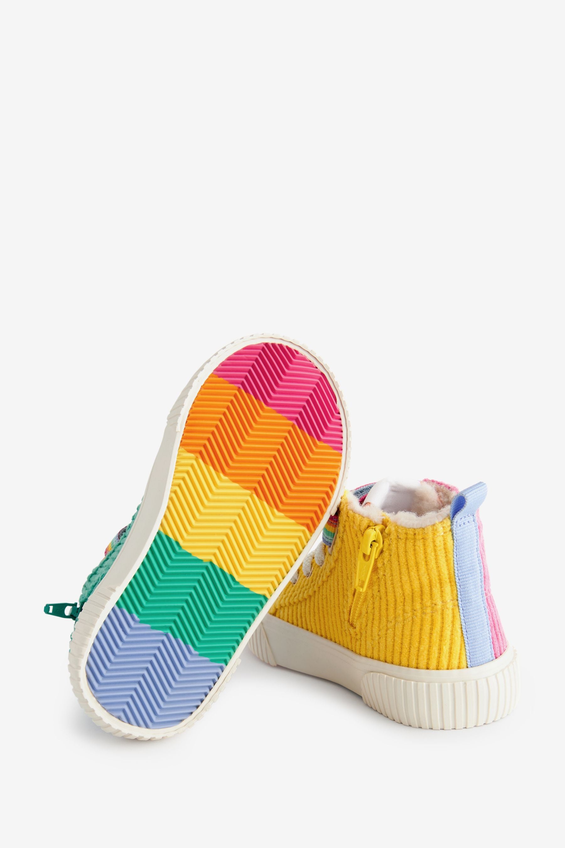 Buy Little Bird by Jools Oliver Multi Pastel Corduroy Hi Top Trainers from Next United Arab Emirates