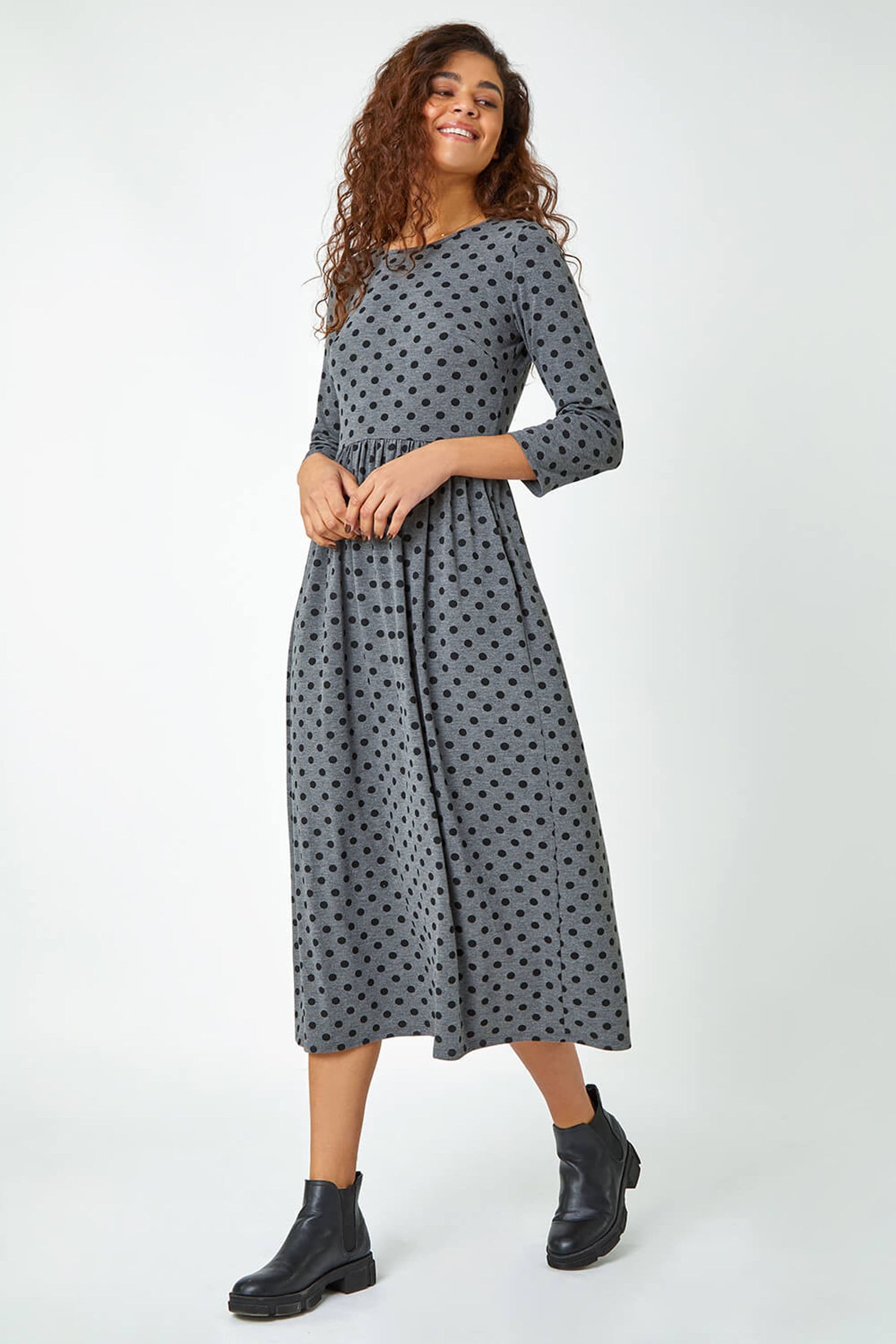 Roman polka outlet dot dress