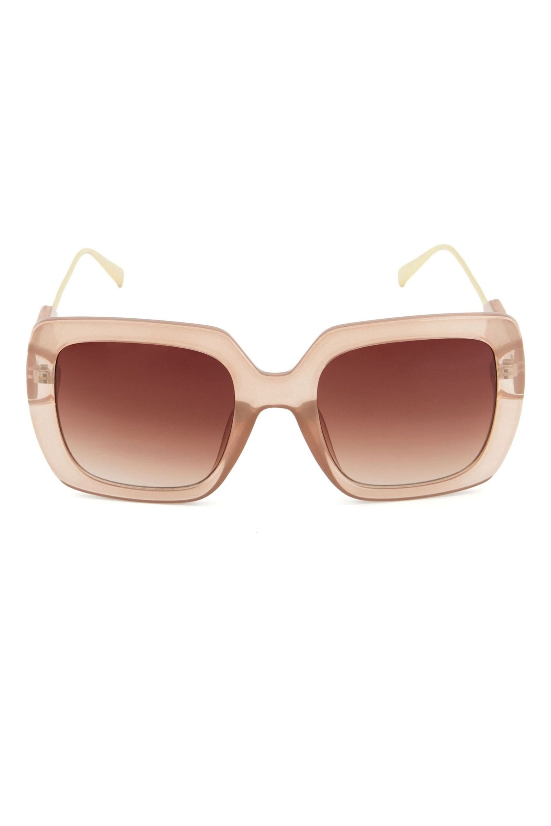 Dune London Natural Oversized Graceland Sunglasses - Image 1 of 4