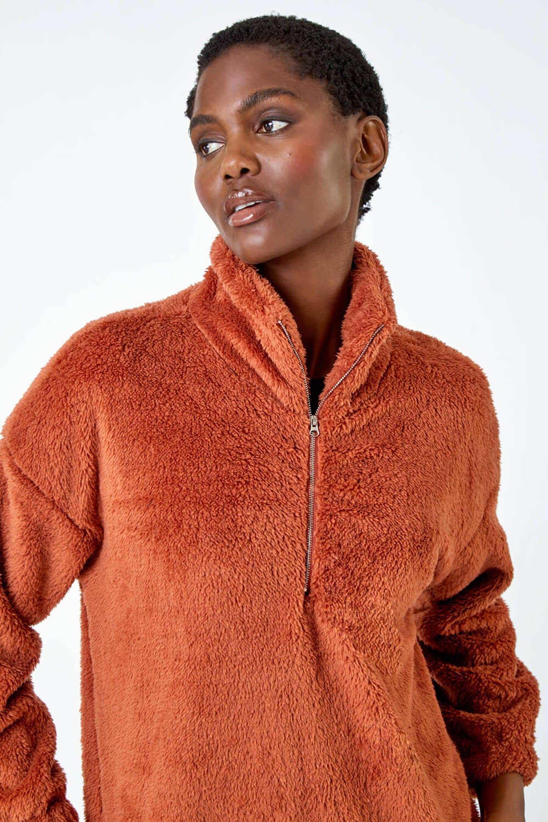 Half zip hotsell sherpa jacket