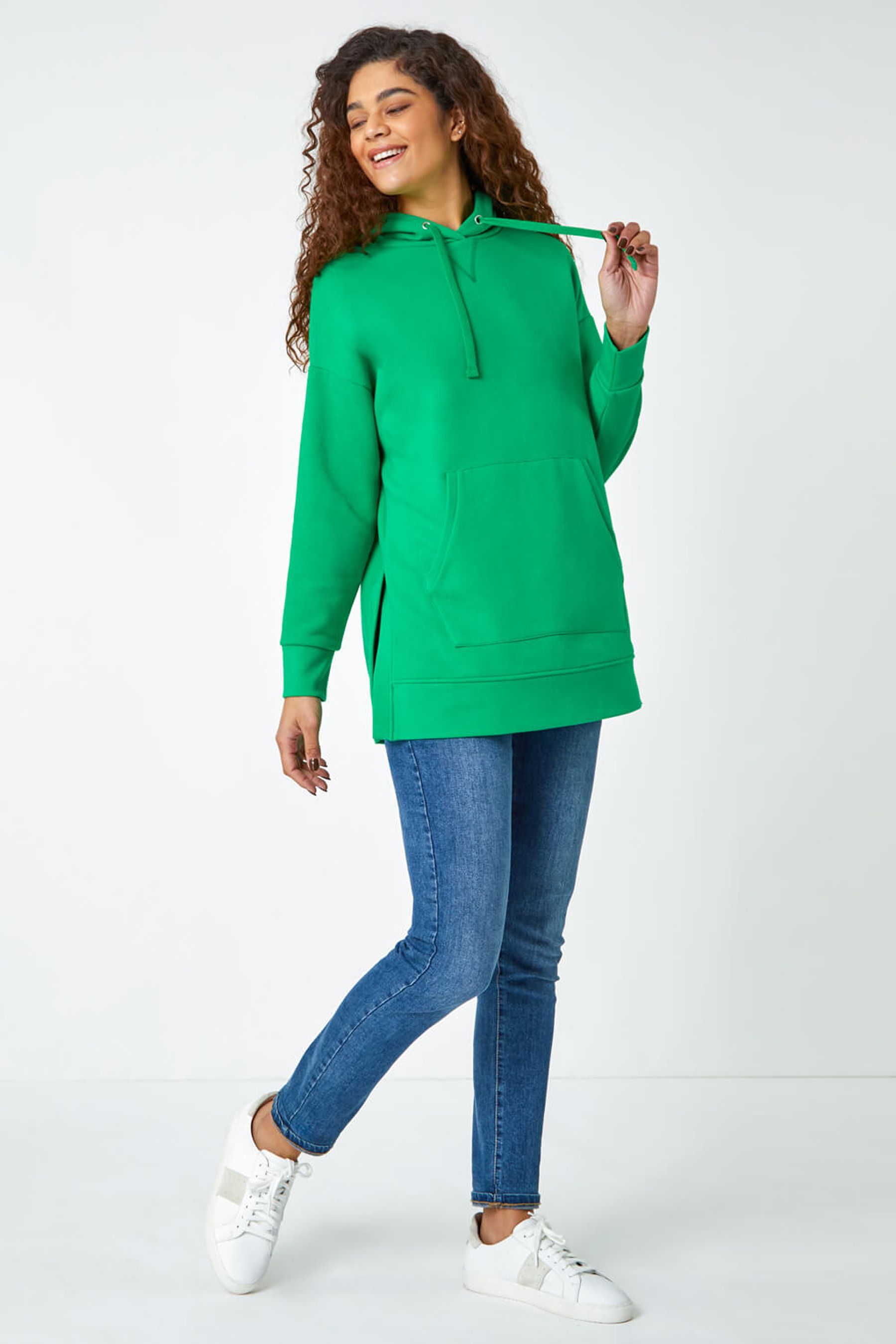 Green plain hoodie hotsell