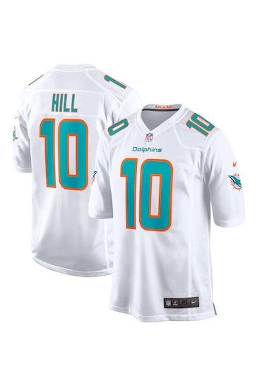 Nike White Miami Dolphins Game Road Jersey - Tyreek Hill